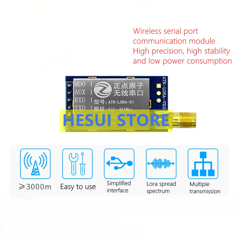 Lora Sx1278 - Módulo ATK-LORA-01 LORA Módulo de comunicação