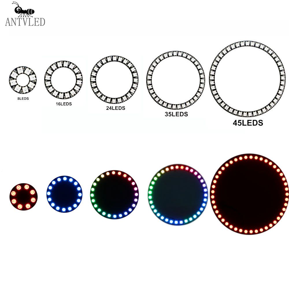 Ws2812B Strip 5V - Anel de LED WS2812b Endereçável com