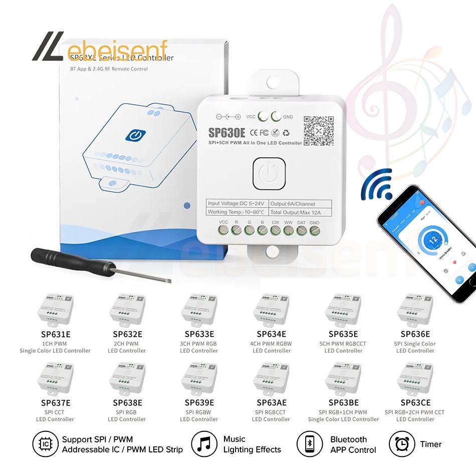 Ws2812B Strip 5V - Controlador de LED Bluetooth inteligente, DC