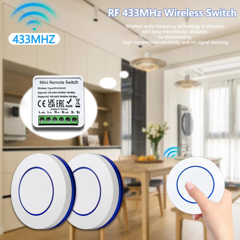 Ir Remote Module - Interruptor de Luz Sem Fio 433MHz