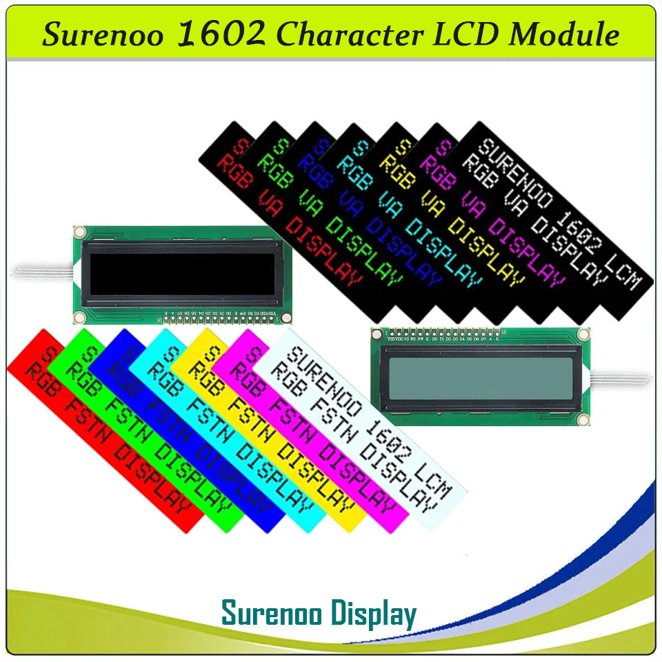Lcd 1602 - 162 16X2 1602 5.0V Tela de