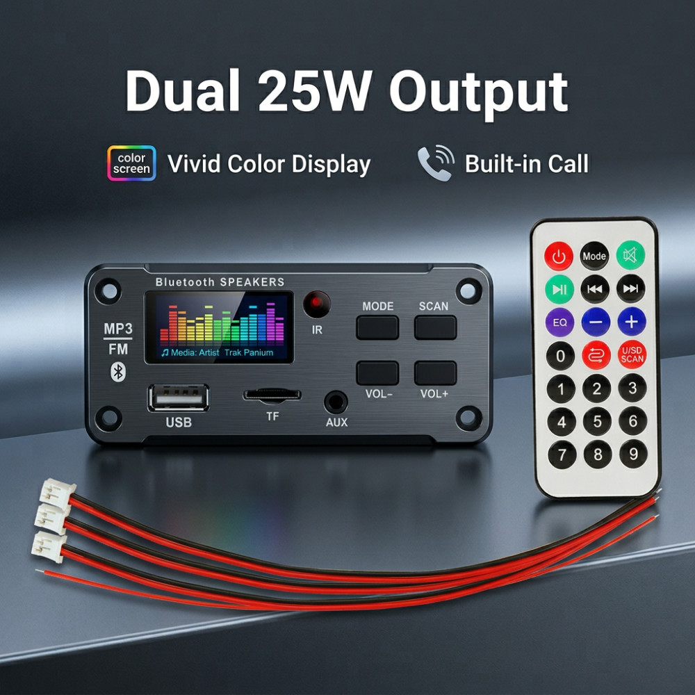 Joystick Module - Amplificador Bluetooth 50W com Decodificador MP3