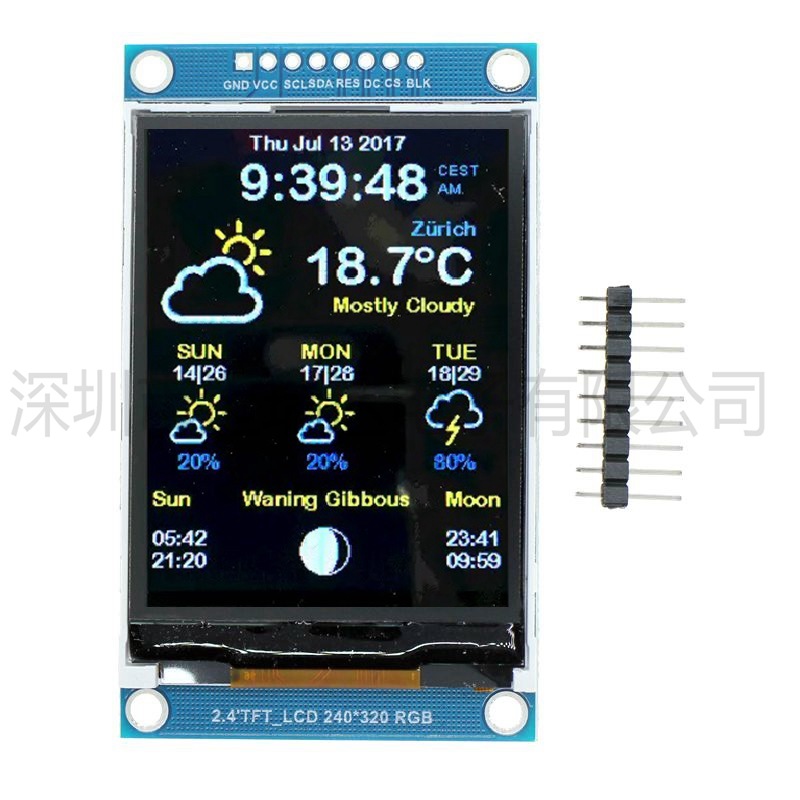 Ili9341 - Módulo Serial LCD de 2,4 polegadas