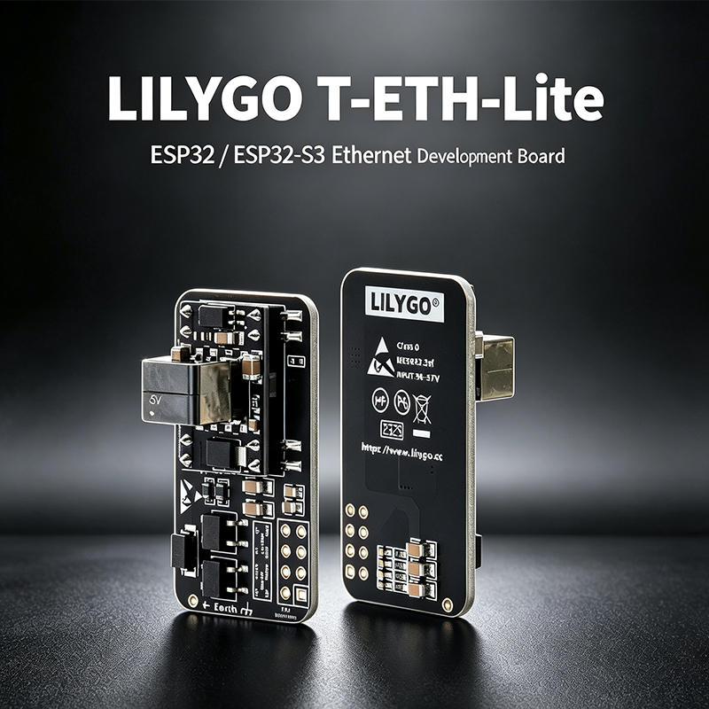 Ethernet W5500 - Placa de Desenvolvimento LILYGO T-ETH-Lite, ESP32/ESP32-S3,