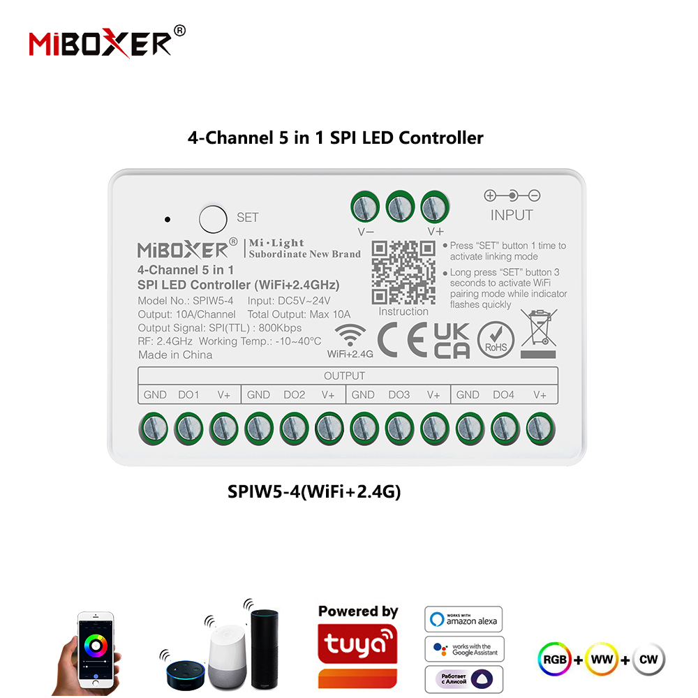 Controlador LED Miboxer SPIW5- - Ws2812B avaliação e preço