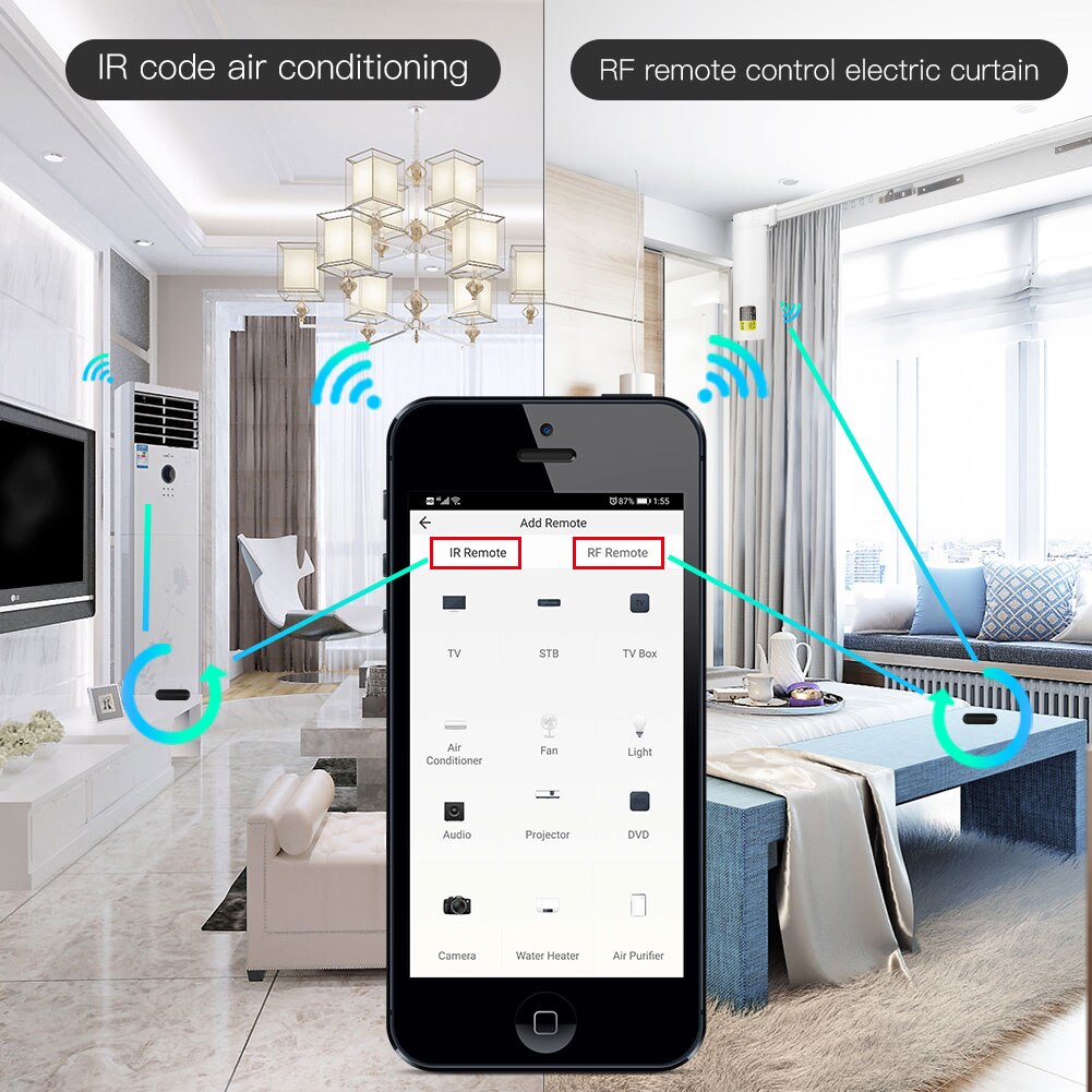 Moes tuya wifi ir rf remoto pa - Ir Remote Module avaliação e preço