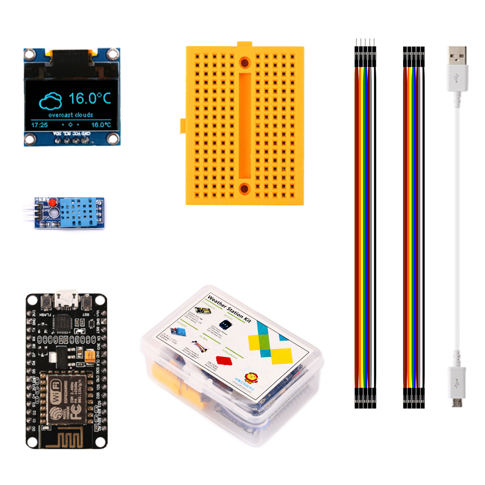 Esp8266-estação meteorológica, - Oled Display 0.96 avaliação e preço