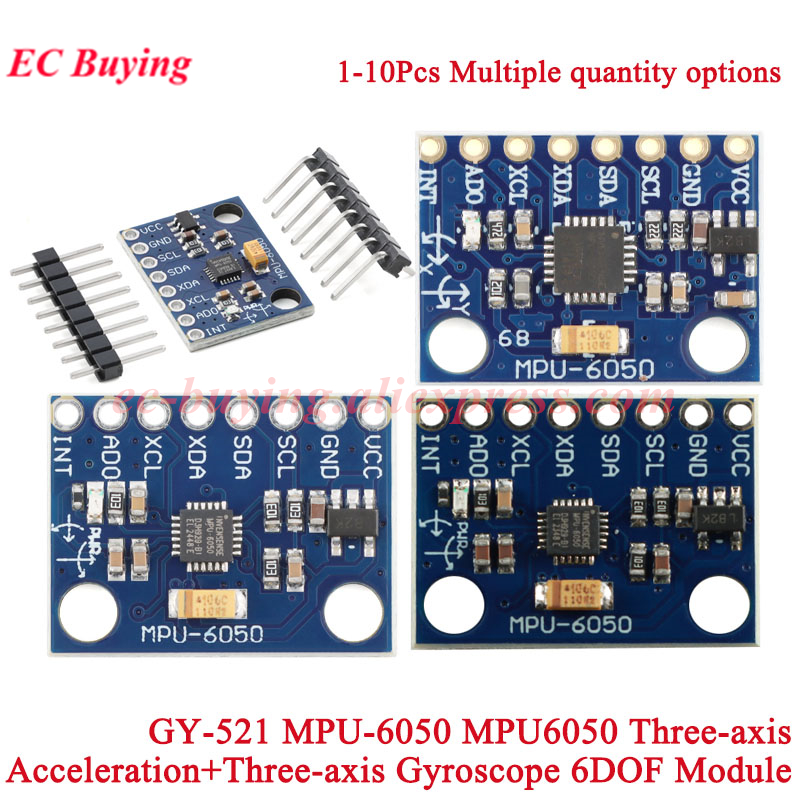 1-10 pces GY-521 MPU-6050 mpu6 - Mpu6050 avaliação e preço