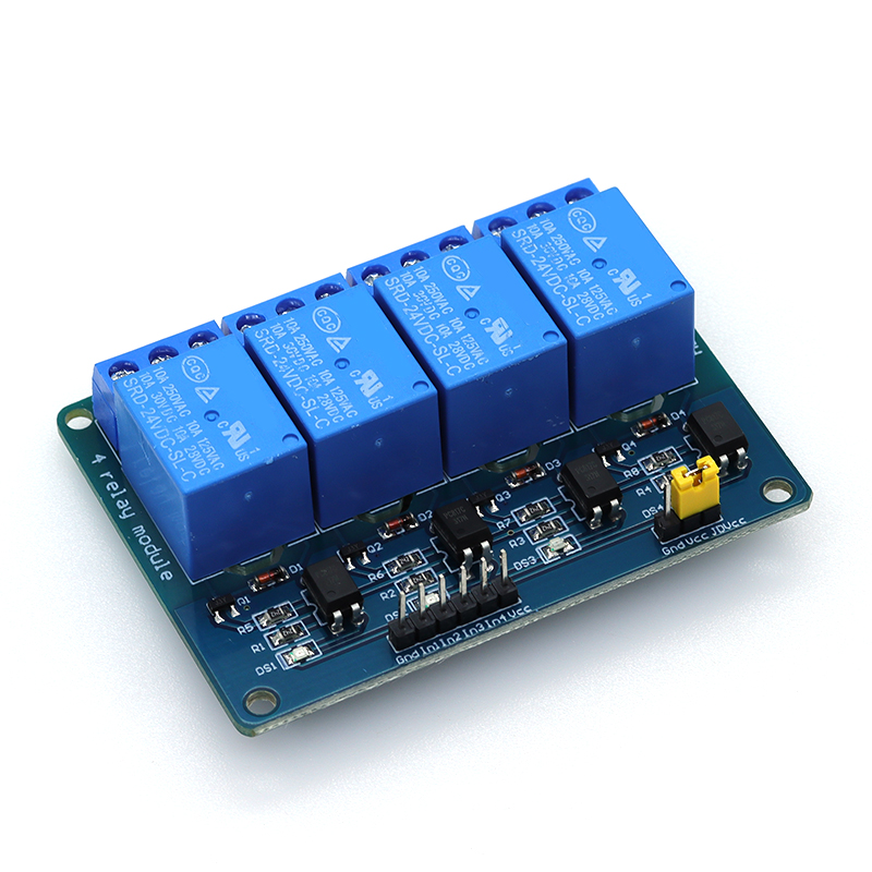 1-5 unidades, módulo de relé d - Relay Module 4 Channel avaliação e preço