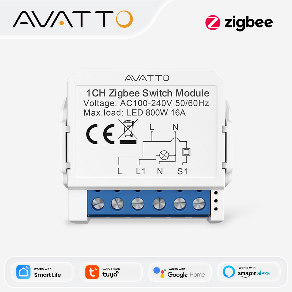 Avatto zigbee tuya 1/2/3/4 gan - Relay Module 1 Channel avaliação e preço