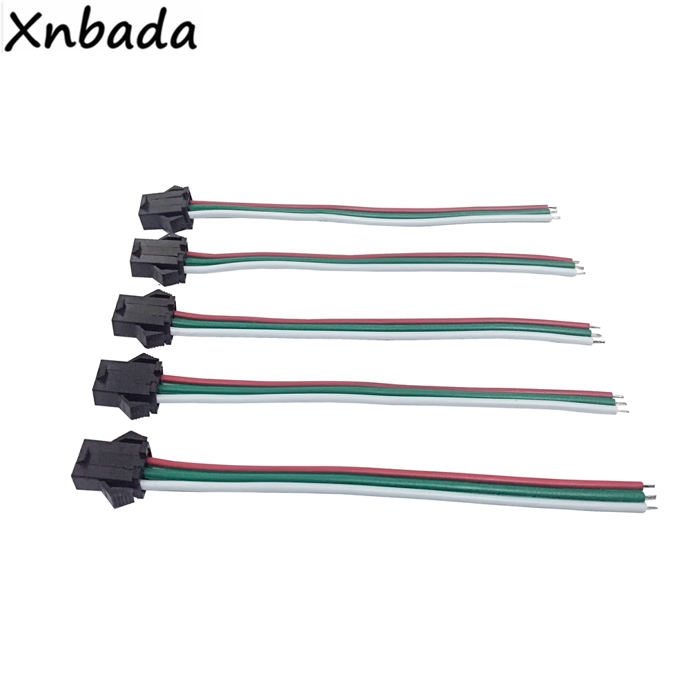 10 pares 10cm 3pin conector js - Ws2812B avaliação e preço