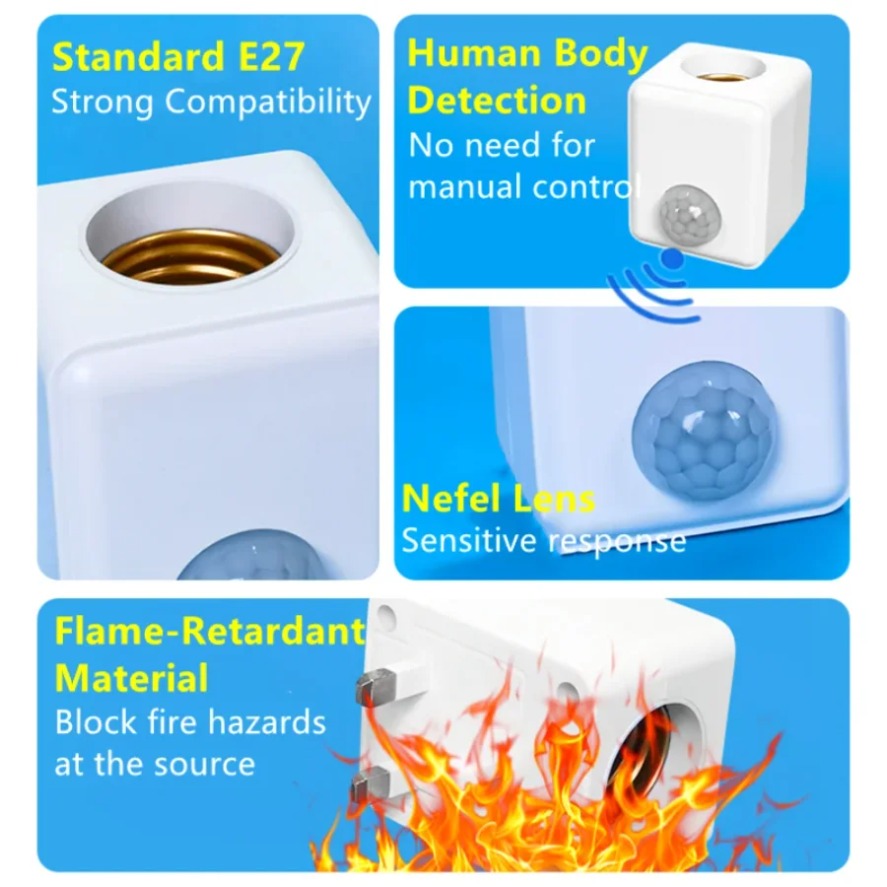 Base de Lâmpada com Sensor de  - Pir Motion Sensor avaliação e preço