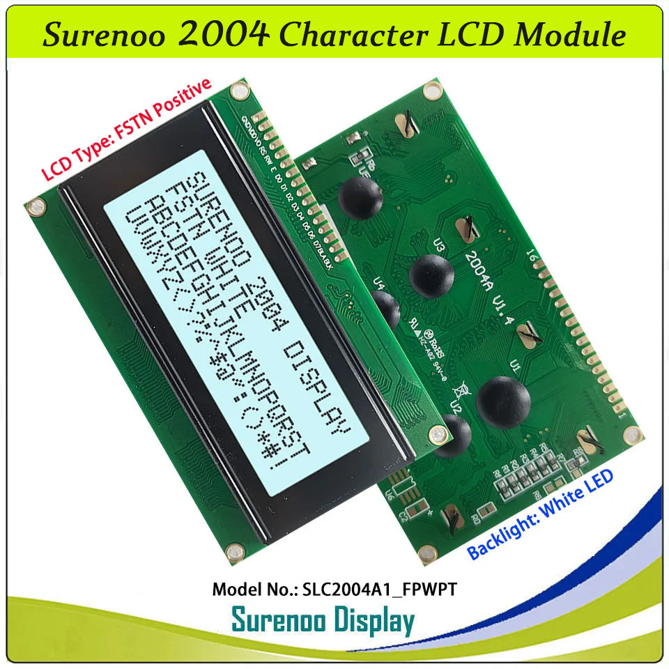 Surenoo 204 20X4 2004 Tela de  - Lcd 1602 avaliação e preço